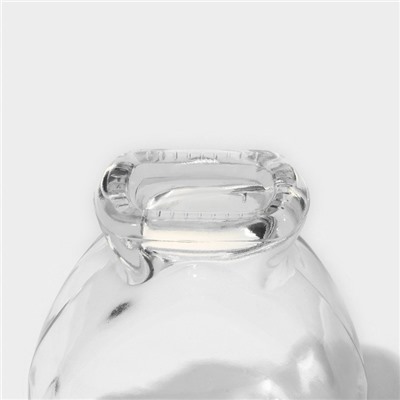 Набор стеклянных баночек для сыпучих продуктов с пробковой крышкой Доляна «Парфе. Сердце», 150 мл, 8×4×9,5 см, 12 шт